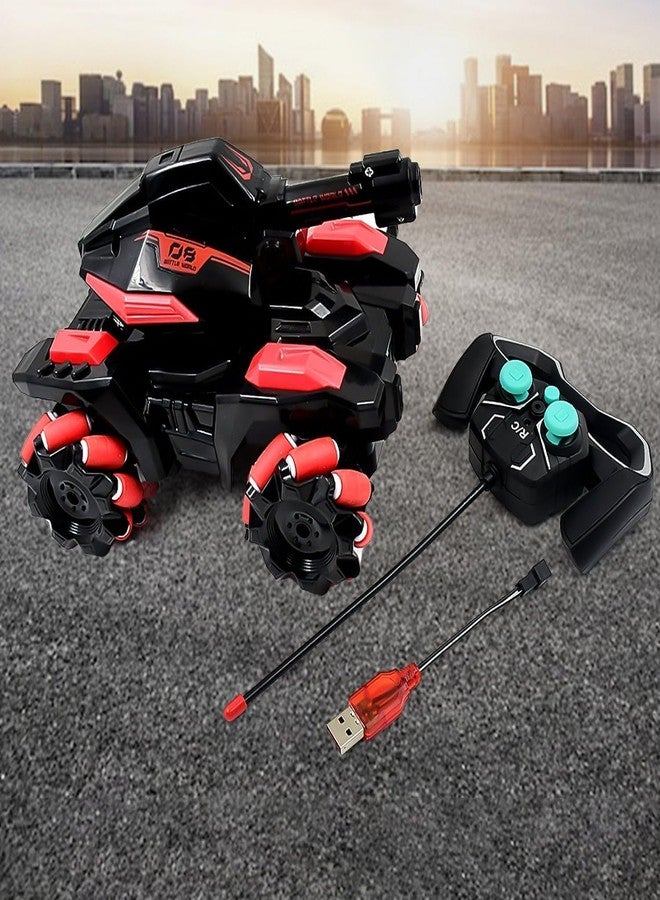 CIRBOX RC Tank Car - 4WD Remote Control Monster Truck with Water Bullet Shooting, LED Lights & Realistic Sounds - Off-Road Toy for Kids - Image 5